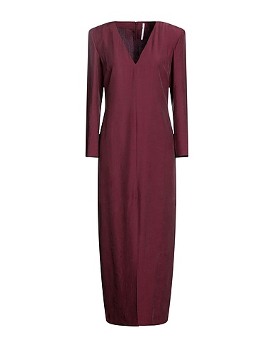MAISON LAVINIATURRA ロングワンピース・ドレス チョコレートブラウン レーヨン 90% / ポリエステル 10%