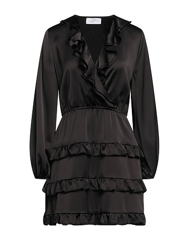 SOALLURE Kurzes Kleid Schwarz 100% Polyester