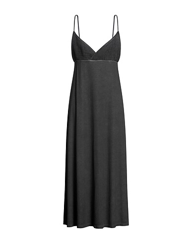 PLOUMANAC'H Long dress Lead 63% Viscose, 32% Polyamide, 5% Elastane