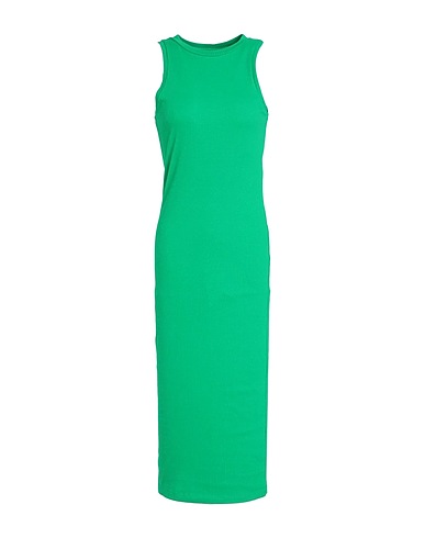 VERO MODA Midi dress Green 95% Organic cotton, 5% Elastane
