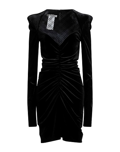 PHILOSOPHY di LORENZO SERAFINI Sheath dress Black 93% Polyester, 7% Elastane, Polyamide