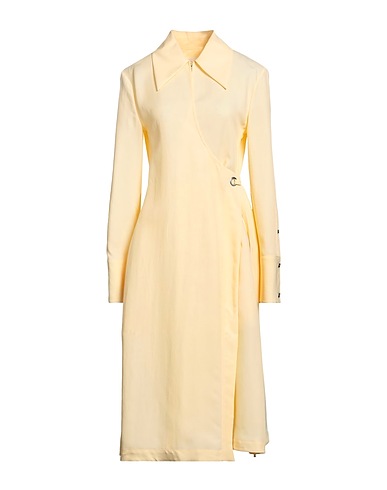 JIL SANDER Vestito da ufficio Giallo 67% Viscosa, 33% Seta