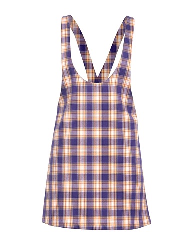 VICOLO Short dress Purple 62% Polyester, 35% Viscose, 3% Elastane