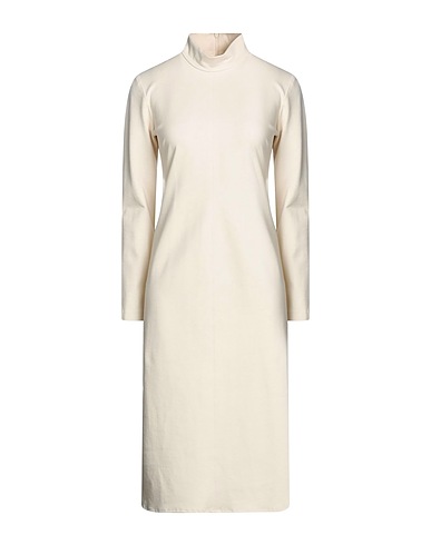 JUCCA Midi dress Ivory 69% Viscose, 25% Polyamide, 6% Elastane