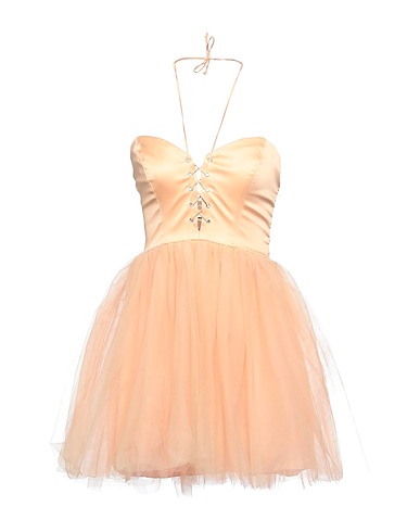 ANIYE BY Short dress Apricot 95% Polyester, 5% Elastane
