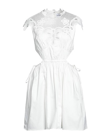 SELF-PORTRAIT Short dress White 100% Cotton