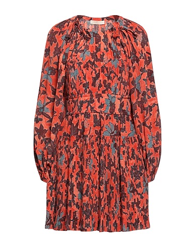 ULLA JOHNSON Vestito corto Rosso pomodoro 100% Seta