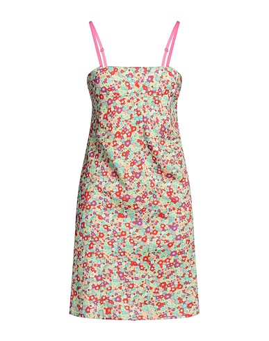 BIMBA Y LOLA Short dress Lime green 100% Polyester, Polyamide