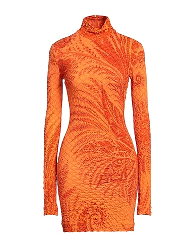 ETRO Sheath dress Orange 100% Viscose
