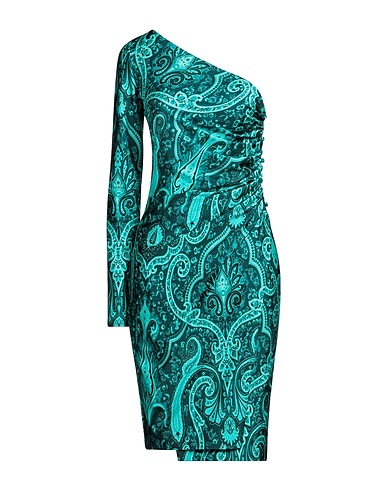 ETRO Midi dress Deep teal 80% Polyamide, 20% Elastane
