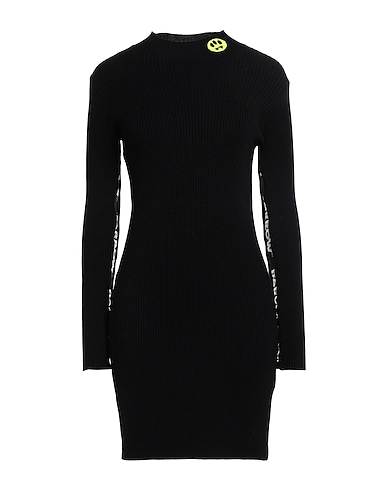 BARROW Short dress Black 52% Viscose, 28% Polyester, 20% Polyamide