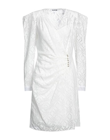 KOCHÉ Midi dress White 78% Viscose, 22% Polyamide