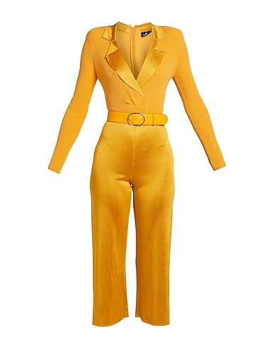 ELISABETTA FRANCHI Jumpsuits and Overalls Marigold 52% Viscose, 35% Acrylic, 13% Polyester