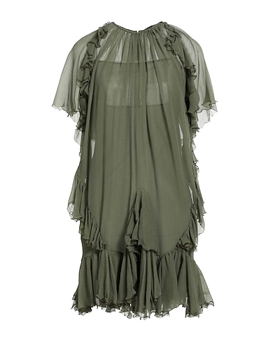 DSQUARED2 Short dress Military green 100% Silk