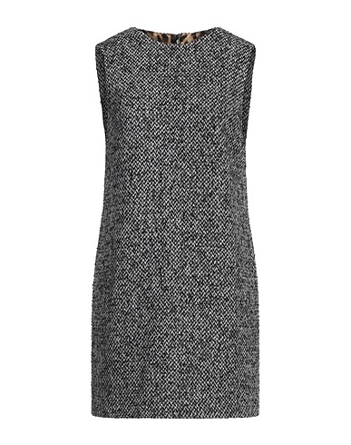 DOLCE&GABBANA Kurzes Kleid Schwarz 60% Wolle, 32% Synthetische Fasern, 4% Alpakawolle, 4% Andere Fasern