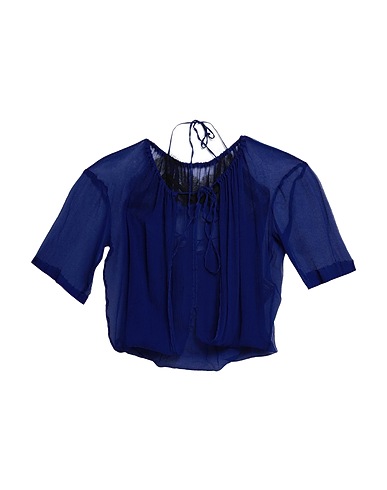 DRIES VAN NOTEN Top Blue 72% Silk, 19% Polyamide, 9% Modal