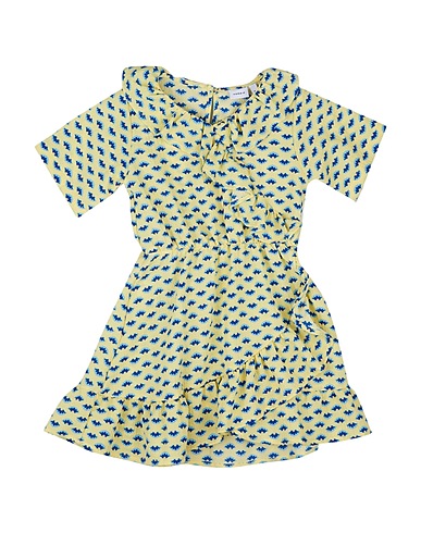 NAME IT® Robe Jaune pastel 99% Polyester, 1% Élasthanne