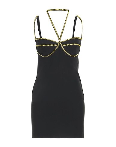 THE ATTICO Sheath dress Black 68% Polyester, 29% Viscose, 3% Elastane, Glass