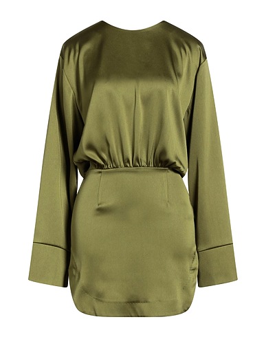 ACTUALEE Short dress Military green 100% Polyester