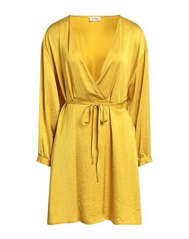 AMERICAN VINTAGE Short dress Lime green 100% Acetate