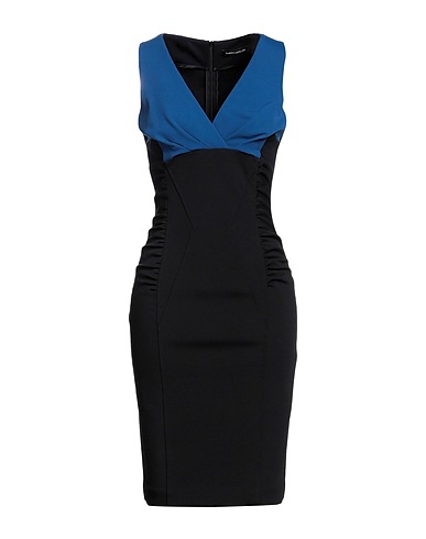 FLAVIO CASTELLANI Short dress Light blue 65% Viscose, 30% Polyamide, 5% Elastane