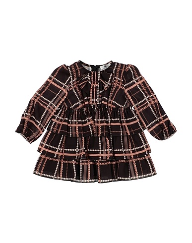 ELISABETTA FRANCHI Baby dress Dark brown 100% Polyester