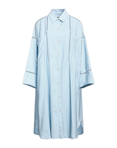 AERON Shirt dress Sky blue 50% Linen, 39% Viscose, 11% Polyamide