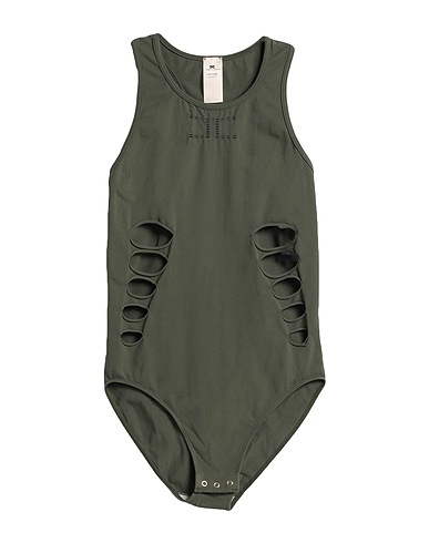 ELISABETTA FRANCHI TOPWEAR Military green 92% Polyamide, 8% Elastane