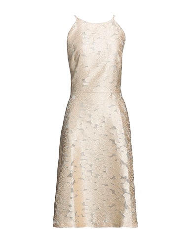 LAUREN RALPH LAUREN Vestito midi Beige 83% Poliestere, 17% Nylon