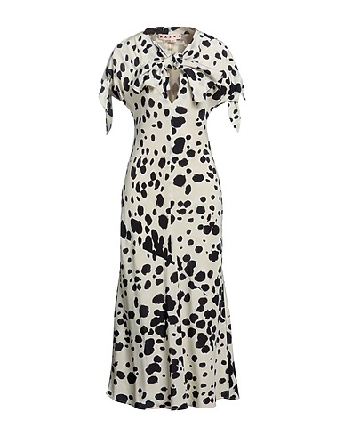 MARNI Midi dress Beige 100% Silk