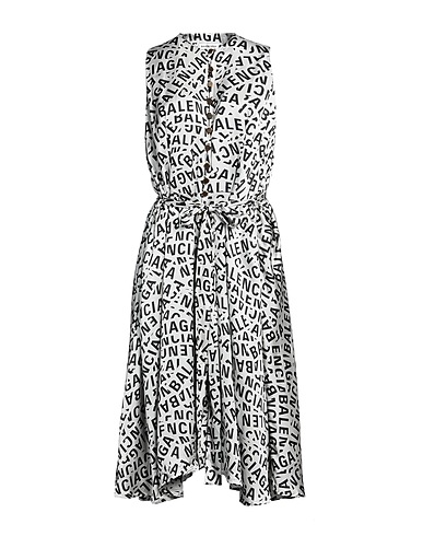 BALENCIAGA Midi dress Light grey 100% Polyester