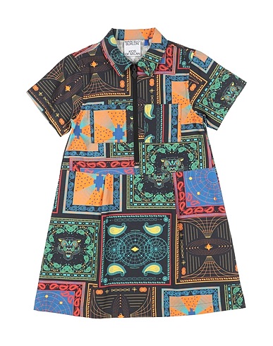 MARCELO BURLON Vestito Blu notte 100% Cotone, Poliestere
