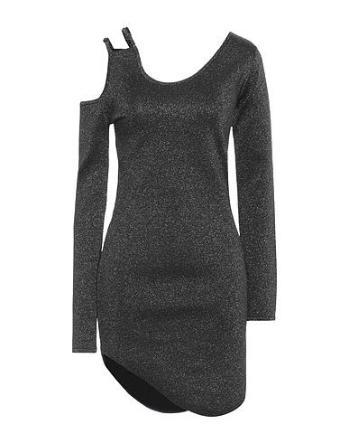 JW ANDERSON Vestito corto Antracite 42% Viscosa, 36% Poliestere, 16% Fibra di metallo, 5% Poliammide, 1% Elastan