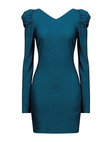 ANIYE BY Robe courte Vert pétrole 78% Viscose, 10% Polyester, 8% Polyamide, 4% Élasthanne