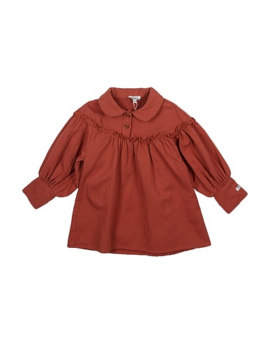 DONSJE Amsterdam Vestido para bebé  Brown 100% Cotton