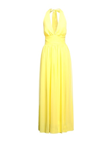 NORA BARTH Long dress Yellow 95% Polyester, 5% Elastane