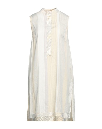 HER SHIRT HER DRESS Vestito chemisier Giallo pastello 72% Viscosa, 28% Seta