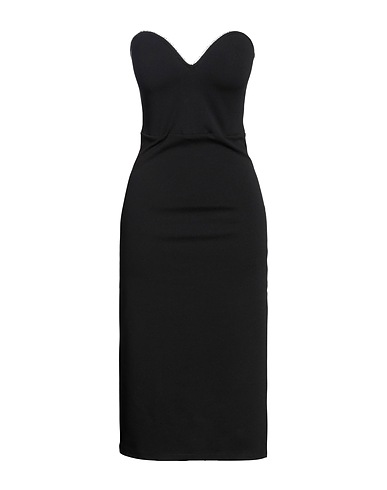 FORTE DEI MARMI COUTURE Vestito midi Nero 95% Poliestere, 5% Elastan