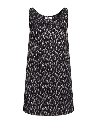 BLUGIRL Short dress Black 51% Polyester, 44% Cotton, 5% Elastane