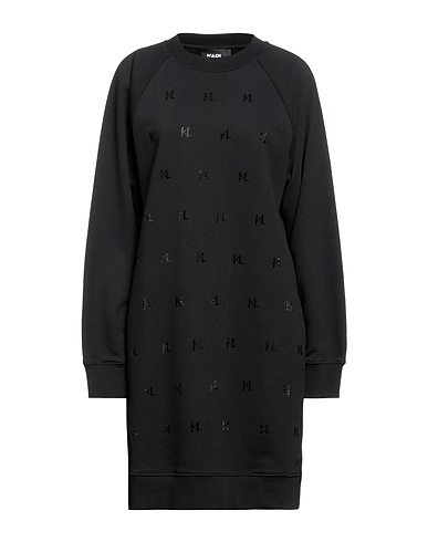 KARL LAGERFELD Office dress Black 89% Organic cotton, 11% Polyester