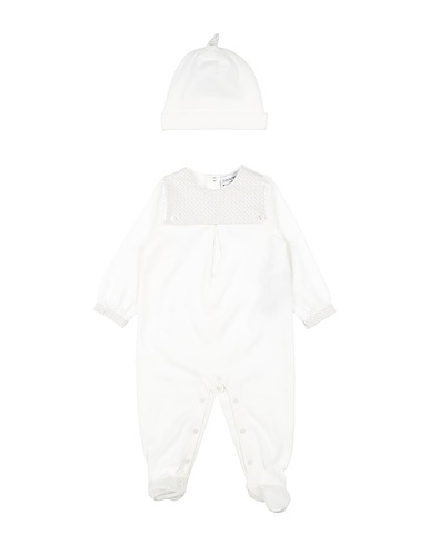 EMPORIO ARMANI Baby accessories set Off white 100% Cotton