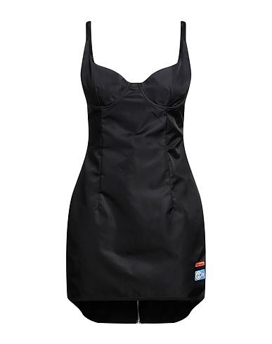 HERON PRESTON Short dress Black 100% Recycled polyamide
