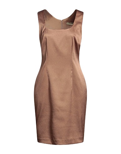 MIRELLA MATTEINI Short dress Gold 100% Polyester