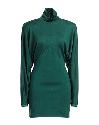 PHILOSOPHY di LORENZO SERAFINI Kurzes Kleid Grün 50% Lyocell, 50% Schurwolle, Polyamid, Elastan