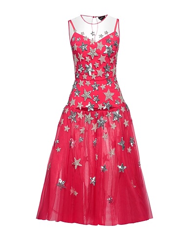 ELISABETTA FRANCHI Midi dress Fuchsia 100% Polyamide
