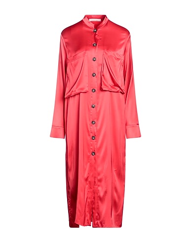 LIVIANA CONTI DRESSES Red 97% Viscose, 3% Elastane