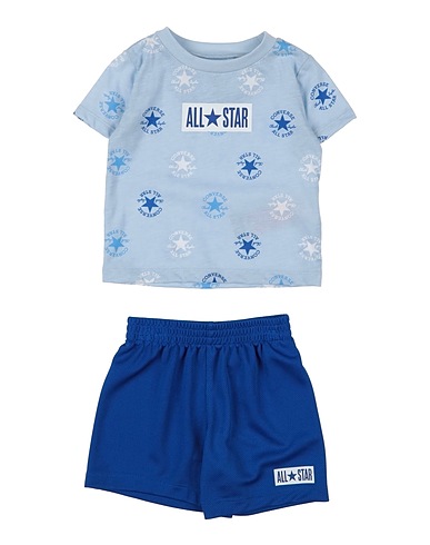 CONVERSE Completo Baby  SPORT CORE + SHORT SET
 Celeste 60% Cotone, 40% Poliestere