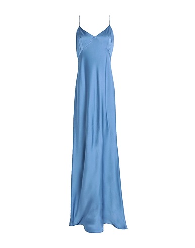 MAX MARA Robe longue Bleu pétrole 71% Acétate, 29% Viscose