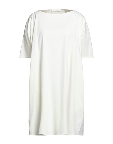 LIVIANA CONTI Short dress Ivory 49% Cotton, 29% Viscose, 19% Virgin Wool, 3% Elastane