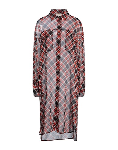SEMICOUTURE Midi dress Brick 100% Polyester